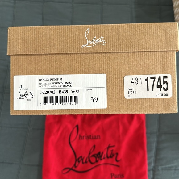 Christian Louboutin Dolly Pump | Black | Sz 39 - Picture 7 of 9